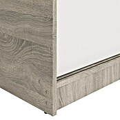 Meka Block Armario de puertas correderas K-511 (L x An x Al: 50 x 100 x 200 cm, Blanco Liso/Roble Cortez) | BAUHAUS