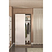Meka Block Armario de puertas correderas K-511 (L x An x Al: 50 x 100 x 200 cm, Blanco Liso/Roble Cortez) | BAUHAUS