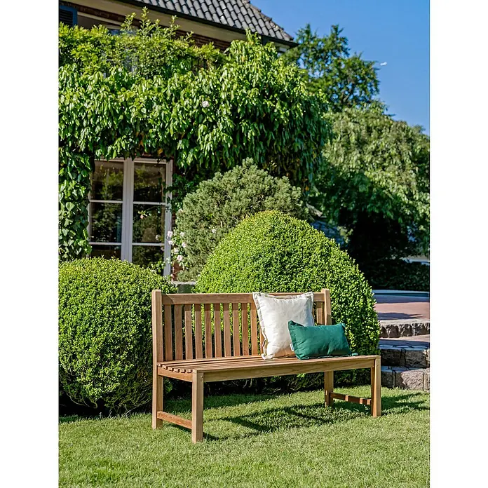 Kai Wiechmann Gartenbank - B x T x H: 110 x 57 x 92 cm, Teak, Naturbelassen
