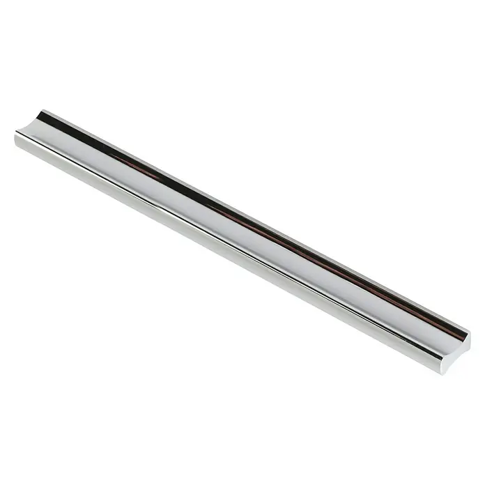 Rei Möbelgriff - Lochabstand: 160 mm, Aluminium, Chrom, L x B x H: 190 x 9 x 17 mm - Polierte verchromte U-förmige Profilleiste mit reflektierender Oberfläche.