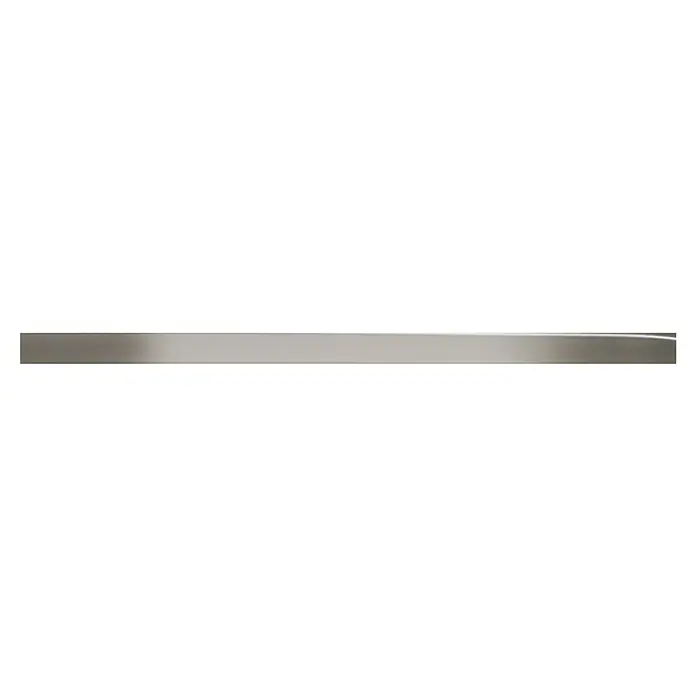Rei Möbelgriff - Lochabstand: 160 mm, Aluminium, Aluminium, Eckig - Gebürsteter silbergrauer Metallstreifen.