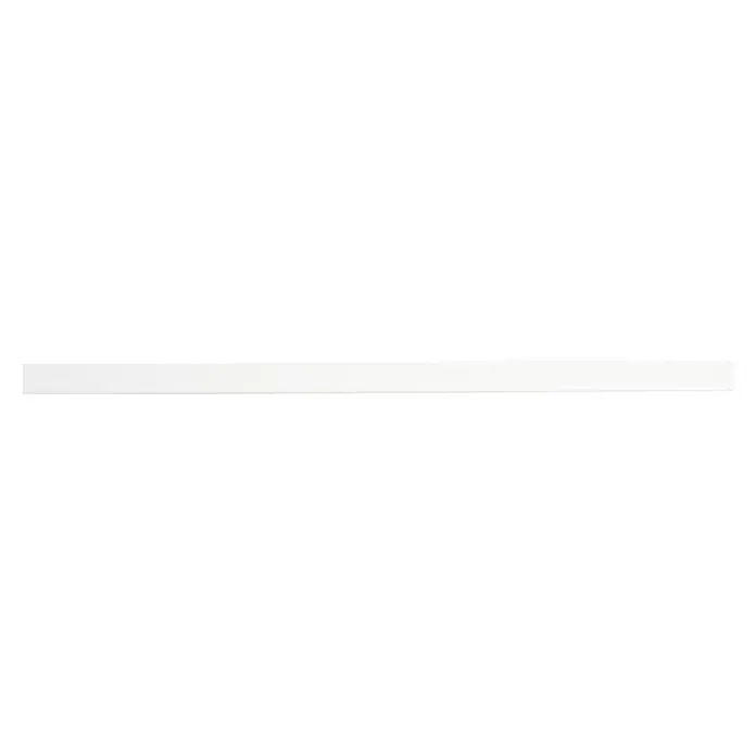 Rei Möbelgriff - Lochabstand: 192 mm, Aluminium, Weiß, L x B x H: 227 x 9 x 27 mm - Einfacher weißer rechteckiger Streifen oder Aufkleber.