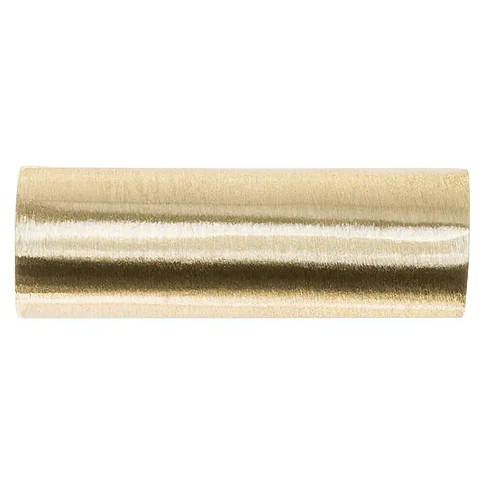 Rei Tirador para muebles - L x Al: 33 x 31 mm, Latón vintage - Rodillo rayado con bandas horizontales en beige claro, crema y marrón oscuro, con superficie suave y texturizada.