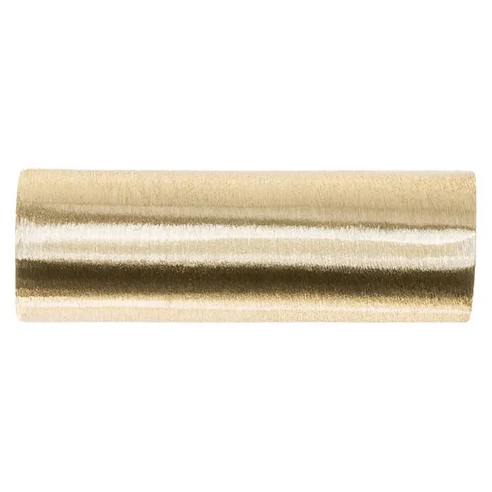 Rei Möbelgriff - L x H: 33 x 31 mm, Antikes Messing - Plüsch-Farbrollerbezug mit beigen, hellbraunen und dunkelbraunen Streifen.