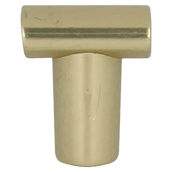 Rei Möbelknopf - Durchmesser: 20 mm, Antikes Messing - T-förmiger goldener Metallgriff.