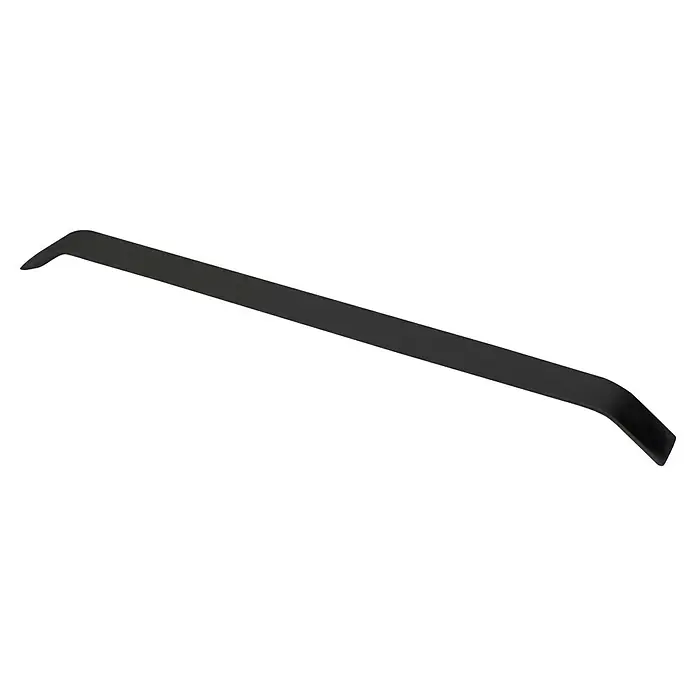 Rei Möbelgriff - Lochabstand: 320 mm, Aluminium, Schwarz, Gebogen - Langes, schwarzes Griffprofil mit gebogenem Design für Möbel.