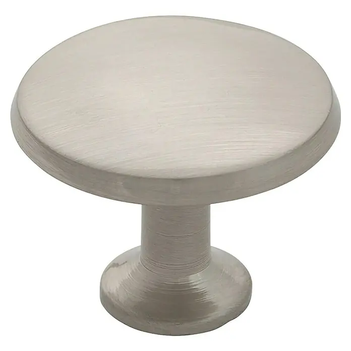 Rei Möbelknopf - Durchmesser: 29 mm, Nickel - Gebürsteter runder Nickel-Schrankknauf.