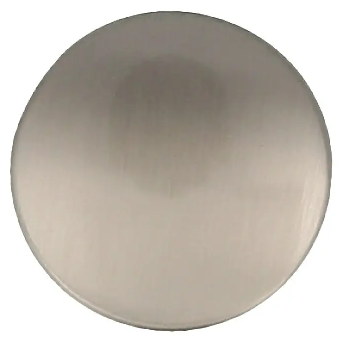 Rei Möbelknopf - Durchmesser: 29 mm, Nickel - Runde Kappe aus gebürstetem Metall.