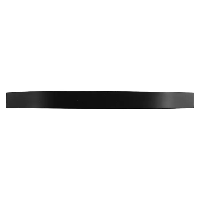 Rei Möbelgriff - Lochabstand: 192 mm, Aluminium, Schwarz, Gebogen - Mattschwarzes, rechteckiges Band mit abgerundeten Kanten.