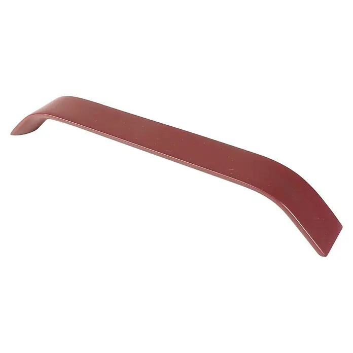 Rei Möbelgriff - Lochabstand: 192 mm, Aluminium, Weinrot, Gebogen - Gebogener, rotbrauner Möbelgriff.