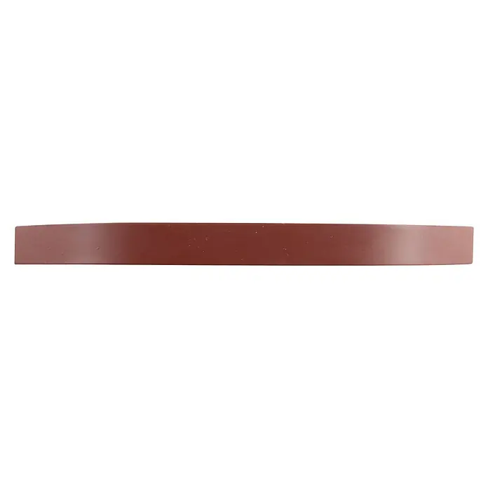 Rei Möbelgriff - Lochabstand: 192 mm, Aluminium, Weinrot, Gebogen - Mattes, rötlich-braunes Gummiprofil, leicht gebogen.