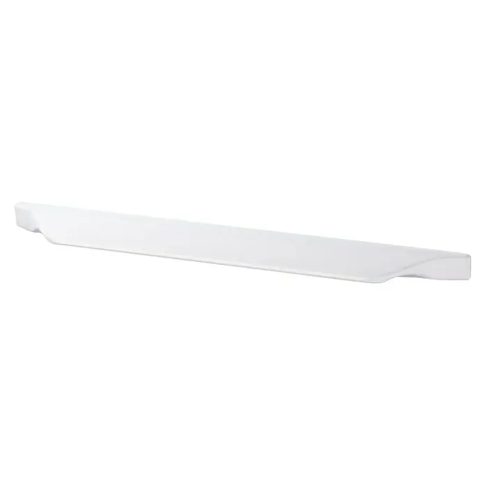 Rei Möbelgriff - Lochabstand: 128 mm, Aluminium, Weiß - Schlichter, weißer, gebogener Möbelgriff.