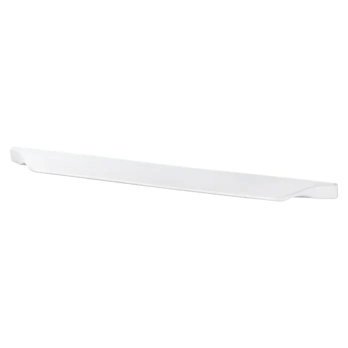 Rei Möbelgriff - Lochabstand: 160 mm, Aluminium, Weiß - Weißer, länglicher Profilgriff mit glattem, gebogenem Design.