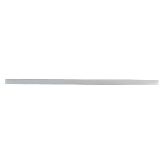 Rei Möbelgriff - Lochabstand: 192 mm, Aluminium, Silberfarben, L x B x H: 227 x 9 x 27 mm - Graues, strukturiertes rechteckiges Band.