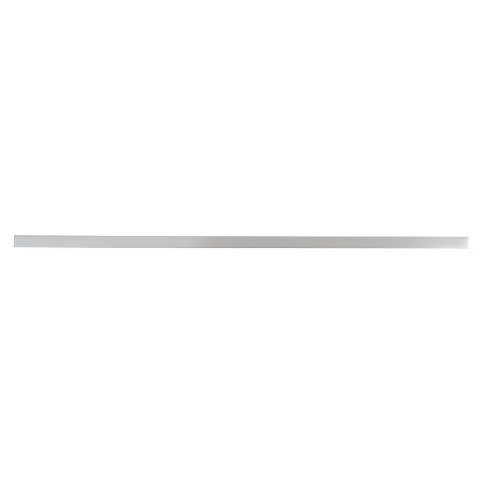 Rei Möbelgriff - Lochabstand: 320 mm, Aluminium, Silberfarben, L x B x H: 335 x 9 x 28 mm - Grauer, rechteckiger Streifen mit gebürsteter Oberfläche.