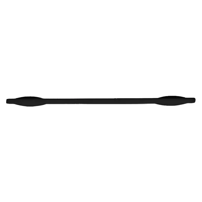 Rei Möbelgriff - Lochabstand: 160 mm, Sonstige, Schwarz, L x B x H: 190 x 10 x 40 mm - Schwarzer länglicher Griff mit abgerundeten Enden.
