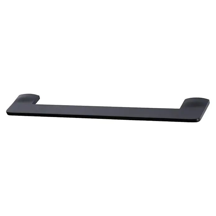 Rei Möbelgriff - Lochabstand: 224 mm, Sonstige, Schwarz, L x B x H: 254 x 10 x 40 mm - Schwarzer, rechteckiger Möbelgriff mit flacher Oberseite und abgerundeten Enden.