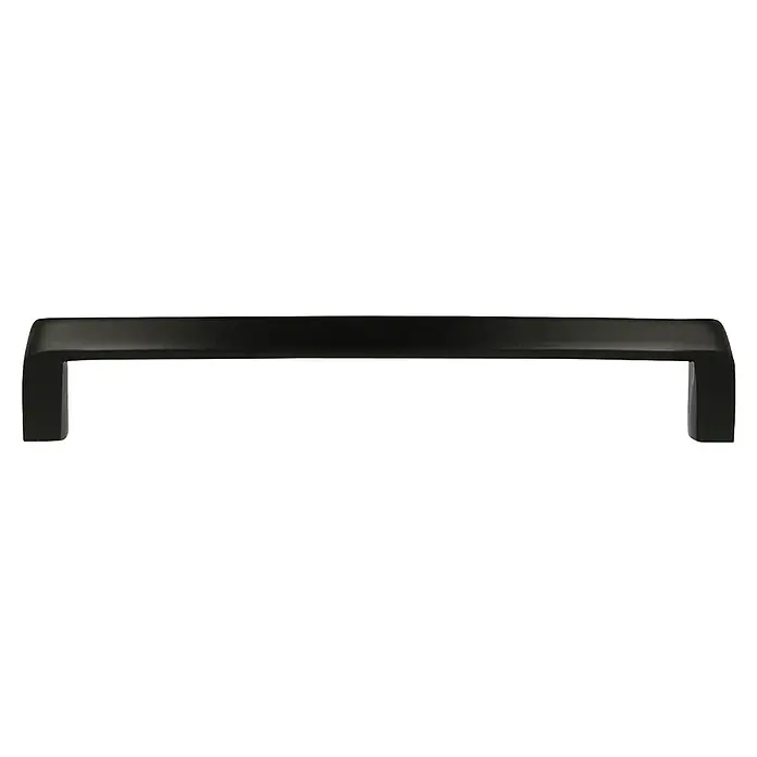 Rei Möbelgriff - Lochabstand: 160 mm, Sonstige, Schwarz, L x B x H: 171 x 12 x 34 mm - Matt schwarzer, rechteckiger Möbelgriff mit abgerundeten Ecken.