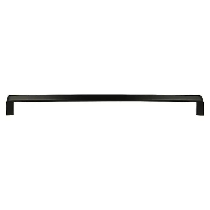 Rei Möbelgriff - Lochabstand: 320 mm, Sonstige, Schwarz, L x B x H: 330 x 12 x 34 mm - Mattschwarzer, gebogener Schrankgriff.
