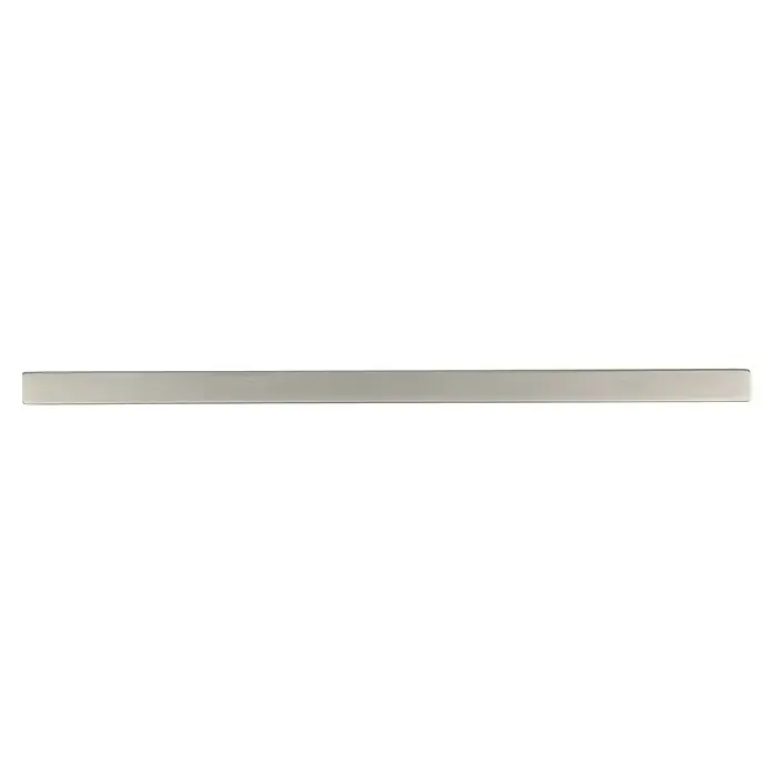 Rei Möbelgriff - Lochabstand: 160 mm, Aluminium, Nickel, Modern - Glattes, hellgraues, rechteckiges Paneel mit abgerundeten Kanten.