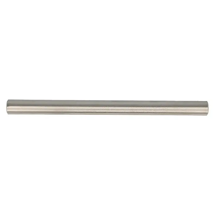 Rei Möbelgriff - Lochabstand: 160 mm, Stahl, Edelstahl, Rund, L x B x H: 168 x 12 x 32 mm - Silberne Metallrundstange mit gebürsteter Oberfläche.