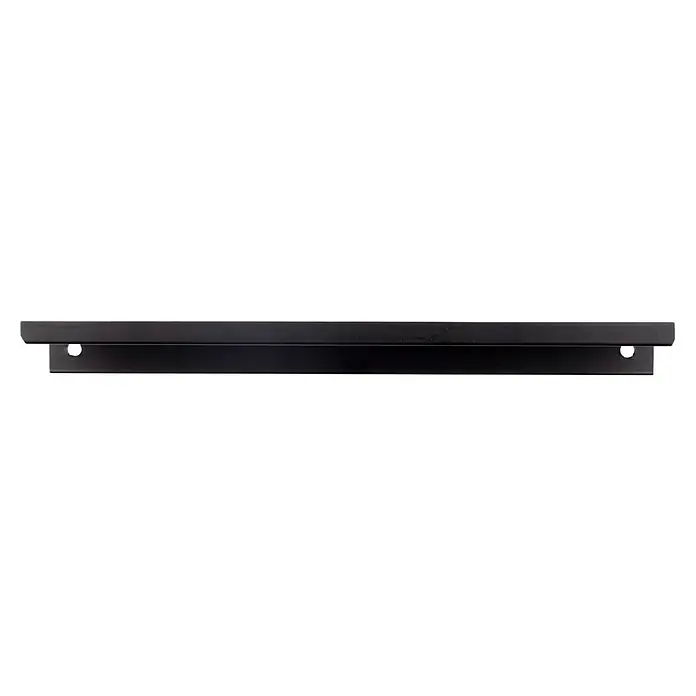 Rei Möbelgriff - Lochabstand: 192 mm, Aluminium, Schwarz, L x B x H: 212 x 18 x 32 mm - Schwarzer Metall-U-Profil-Griff mit zwei Befestigungslöchern.