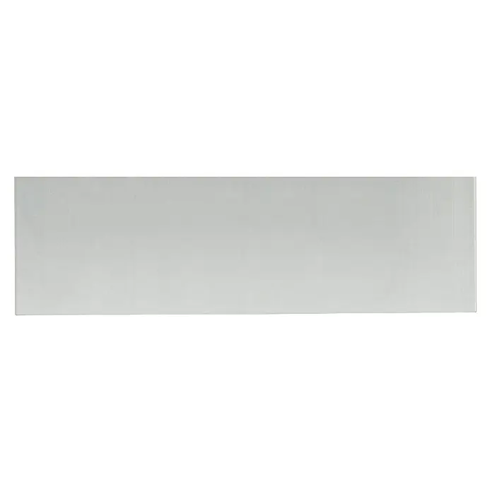 Rei Möbelgriff - Lochabstand: 96 mm, Aluminium, Silberfarben, L x B x H: 116 x 18 x 32 mm - Hellgraues, rechteckiges Material mit feiner Textur.