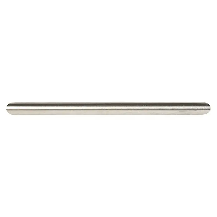 Rei Möbelgriff - Lochabstand: 192 mm, Stahl, Edelstahl, L x B x H: 200 x 8 x 33 mm - Gebürstete silberne Metallstange oder -rohr.