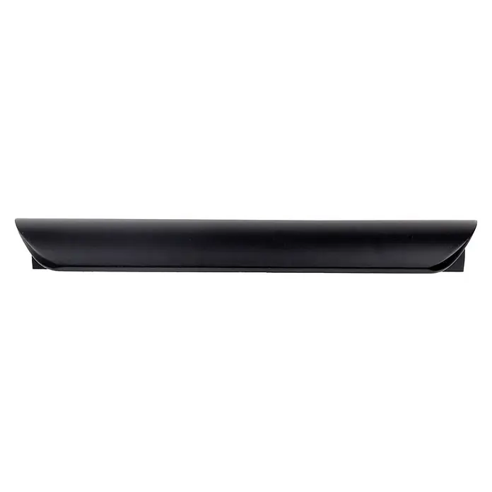 Rei Möbelgriff - Lochabstand: 96 mm, Aluminium, Schwarz, L x B x H: 120 x 18 x 40 mm - Schwarzer, länglicher Griff mit abgerundeten Kanten und schrägen Enden.