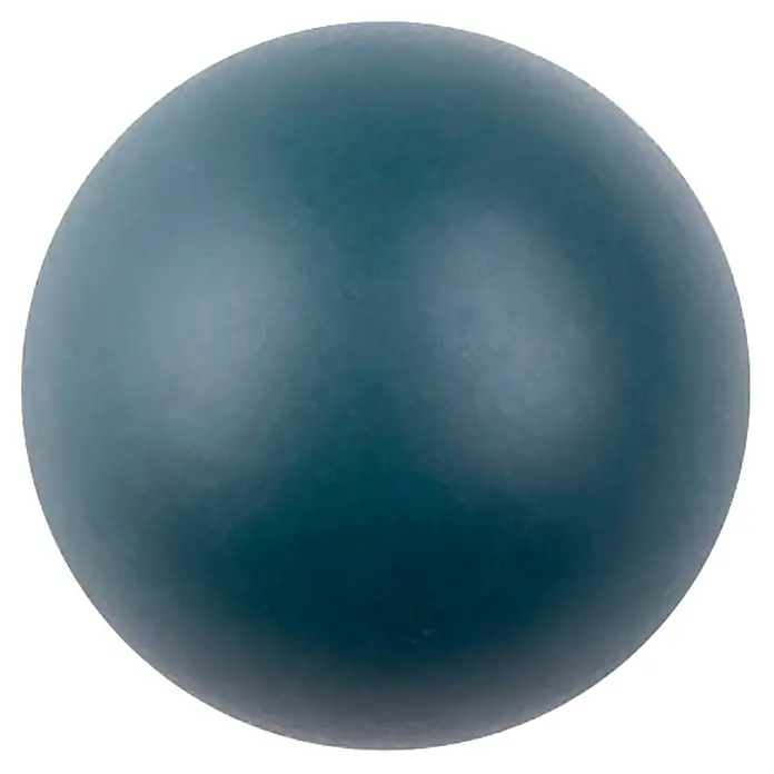 Rei Möbelknopf - Durchmesser: 28 mm, Kunststoff, Petrol - Glatte, matte dunkelblau-graue Kugel.