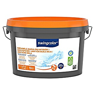 swingcolor Unutarnja disperzijska boja (1 l, Snježno bijela, Prikladno za alergičare)