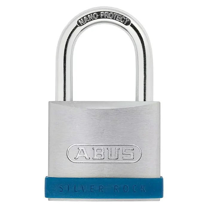 Abus Silver Rock Candado 5/40 - An x Al: 42,4 x 64,8 mm, 1 ud., Zinc fundido - El candado ABUS Silver Rock con revestimiento Nano Protect ofrece una seguridad fiable para tus objetos de valor.