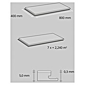 b!design Vinylboden SPC (Chiasso, Fliese, 800 x 400 x 5 mm) | BAUHAUS
