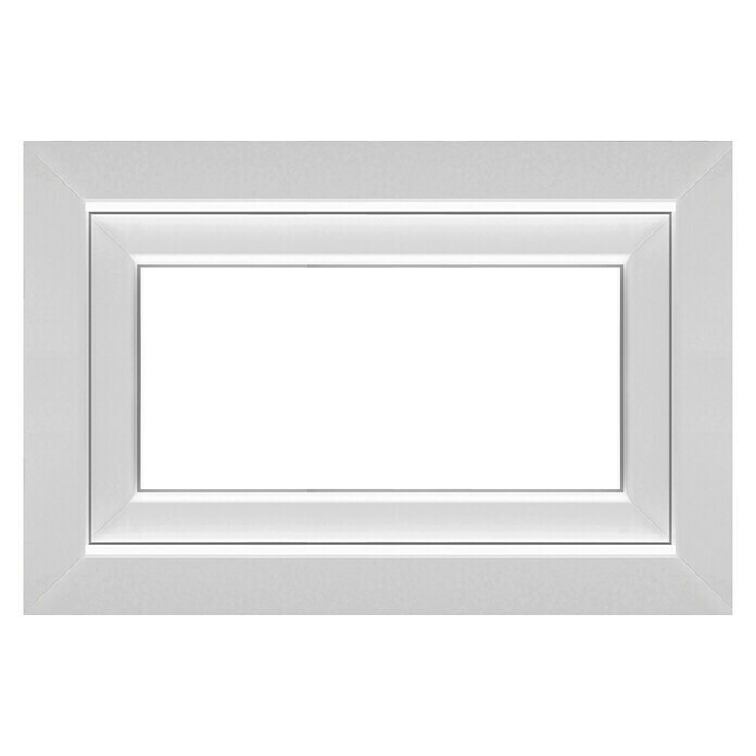 Solid Elements Kunststofffenster Q71 Supreme (B x H: 90 x 60 cm, Rechts, Weiß)