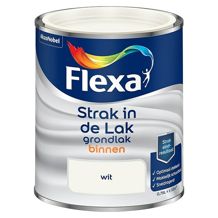 Flexa Strak in de Lak Grondverf (Wit, 750 ml, Binnen) | BAUHAUS
