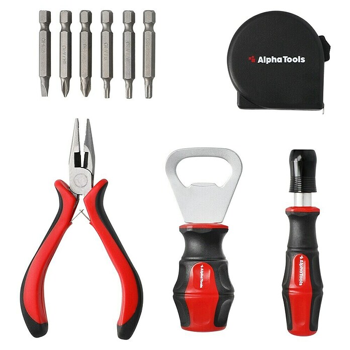 Alpha Tools Schroevenzakje (Totale omvang: 10 -delig, Chroom-vanadiumstaal) | BAUHAUS