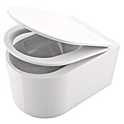 Camargue Wand-WC-Set Amsterdam (Spülrandlos, Ohne Spezialglasur, Spülform: Tief, WC Abgang: Waagerecht, Weiß) | BAUHAUS