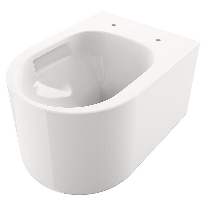 Camargue Wand-WC-Set Amsterdam (Spülrandlos, Ohne Spezialglasur, Spülform: Tief, WC Abgang: Waagerecht, Weiß) | BAUHAUS