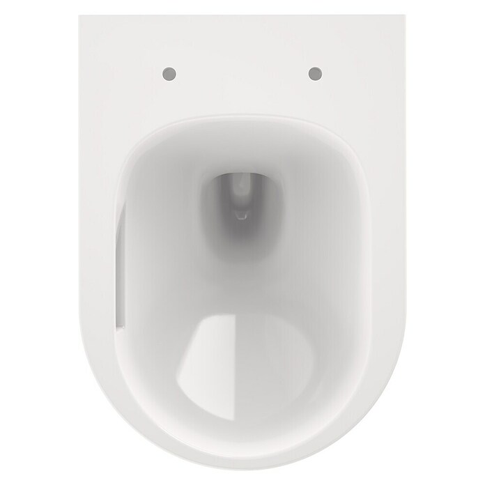 Camargue Wand-WC-Set Amsterdam (Spülrandlos, Ohne Spezialglasur, Spülform: Tief, WC Abgang: Waagerecht, Weiß) | BAUHAUS