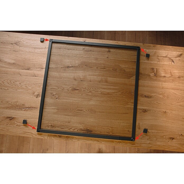 tesa Insektenschutzgitter (Verstellbarkeit: 80 x 80 cm - 140 x 140 cm, Farbe Rahmen: Weiß, Klemmbefestigung, Fenster)