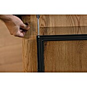 tesa Insektenschutzgitter (Verstellbarkeit: 80 x 80 cm - 140 x 140 cm, Farbe Rahmen: Weiß, Klemmbefestigung, Fenster)