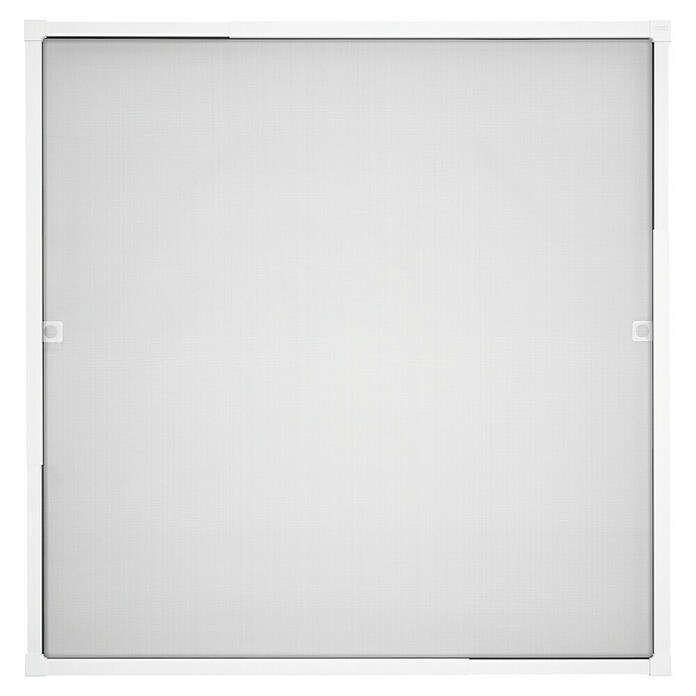 tesa Insektenschutzgitter (Verstellbarkeit: 80 x 80 cm - 140 x 140 cm, Farbe Rahmen: Weiß, Klemmbefestigung, Fenster)