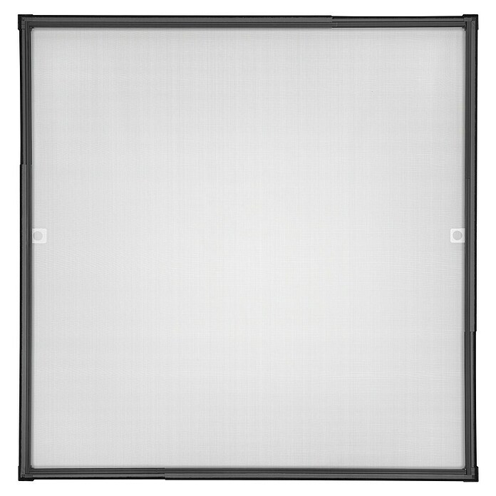 tesa Insektenschutzgitter (Verstellbarkeit: 80 x 80 cm - 140 x 140 cm, Farbe Rahmen: Anthrazit, Klemmbefestigung, Fenster)