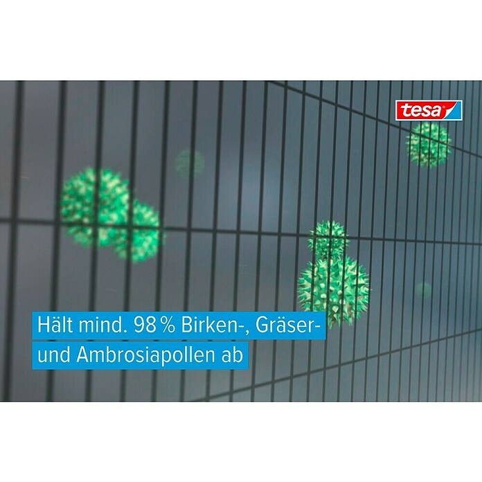 Tesa Insect Stop Pollenschutzgitter Pollen Protection (B x H: 130 x 150 cm, Montage Insektengitter: Ankletten) | BAUHAUS
