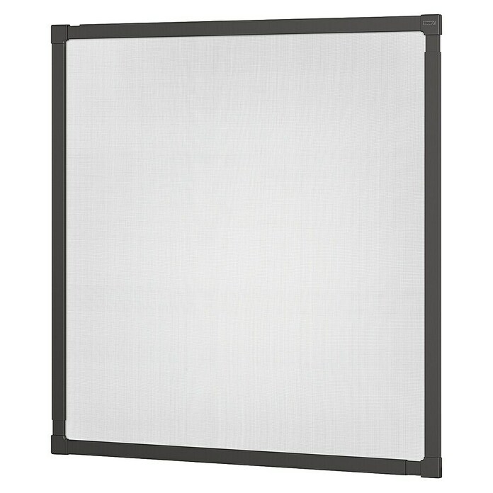 tesa Insektenschutzgitter (Verstellbarkeit: 80 x 80 cm - 140 x 140 cm, Farbe Rahmen: Anthrazit, Klemmbefestigung, Fenster)