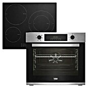 Beko Set de horno y zona de cocción BBIE12300XD (Volumen horno: 72 l, Inox/Negro) | BAUHAUS