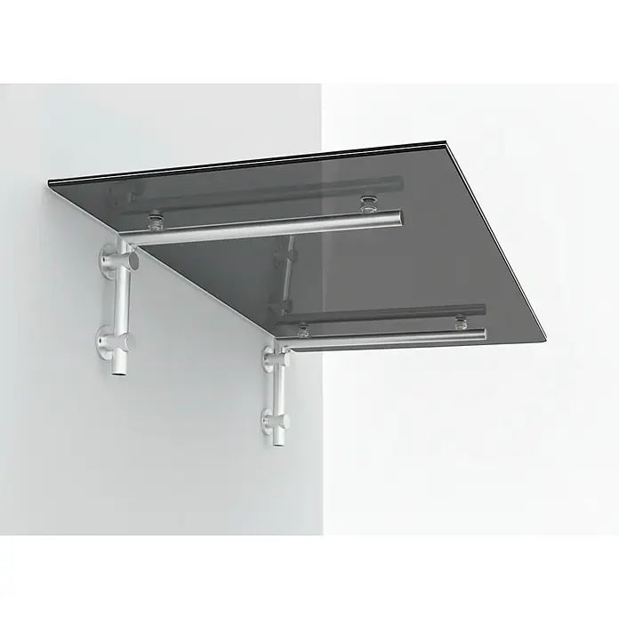 Glaszentrum Hagen Vordach - 120 x 90 x 45 cm, Silber