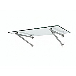 Glaszentrum Hagen Vordach (200 x 90 x 40 cm, Silber)