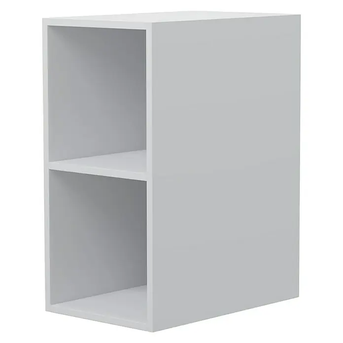 Camargue Espacio Unterschrankregal - 30 x 46 x 60 cm, Weiß - Weißes Regal mit zwei Fächern zur Aufbewahrung verschiedener Gegenstände. Ideal für Büro oder Wohnzimmer.