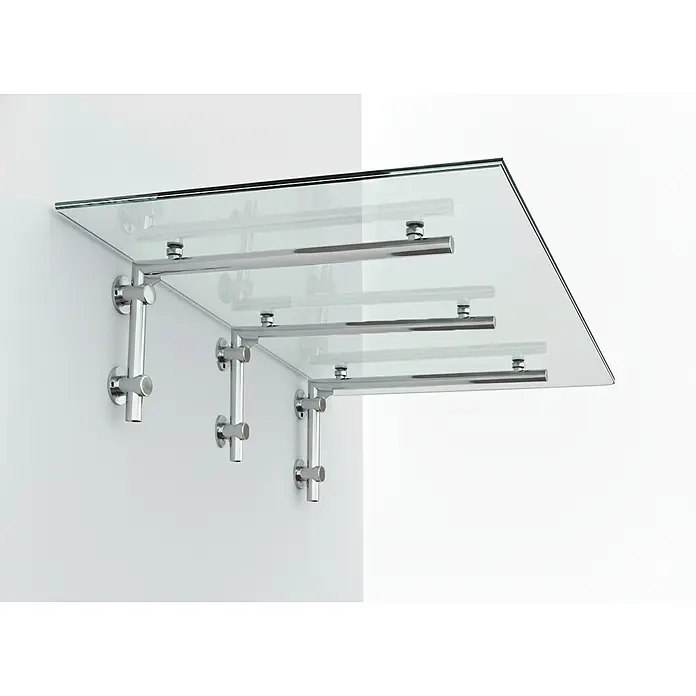 Glaszentrum Hagen Vordach - 250 x 90 x 45 cm, Silber